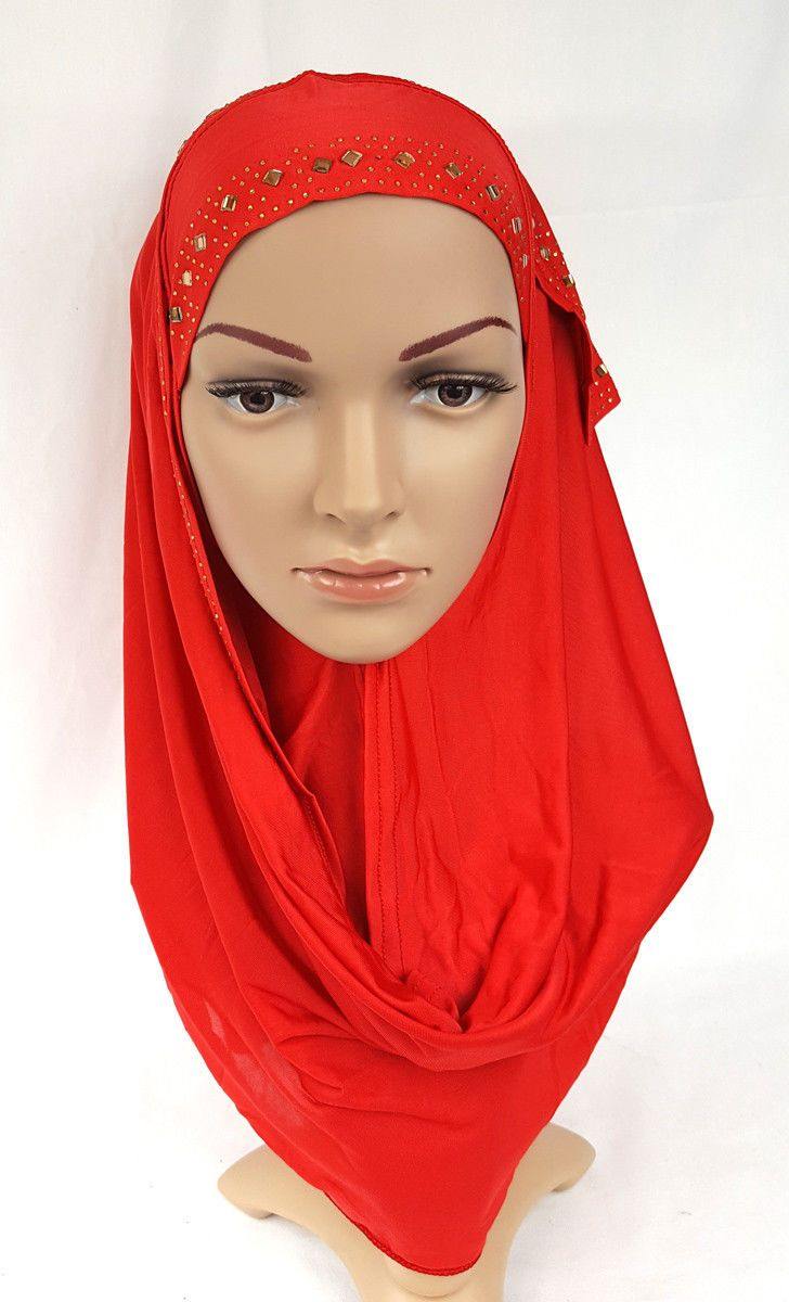 Slip On Instant Amira Style VISCOSE on-the-go Hijab Scarf ASZ0104 - Arabian Shopping Zone