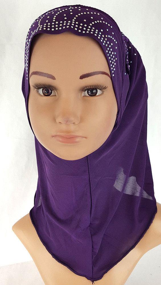 Ice Silk Toddler Kids Children Hijab Islamic Scarf Shawls -0913 - Arabian Shopping Zone