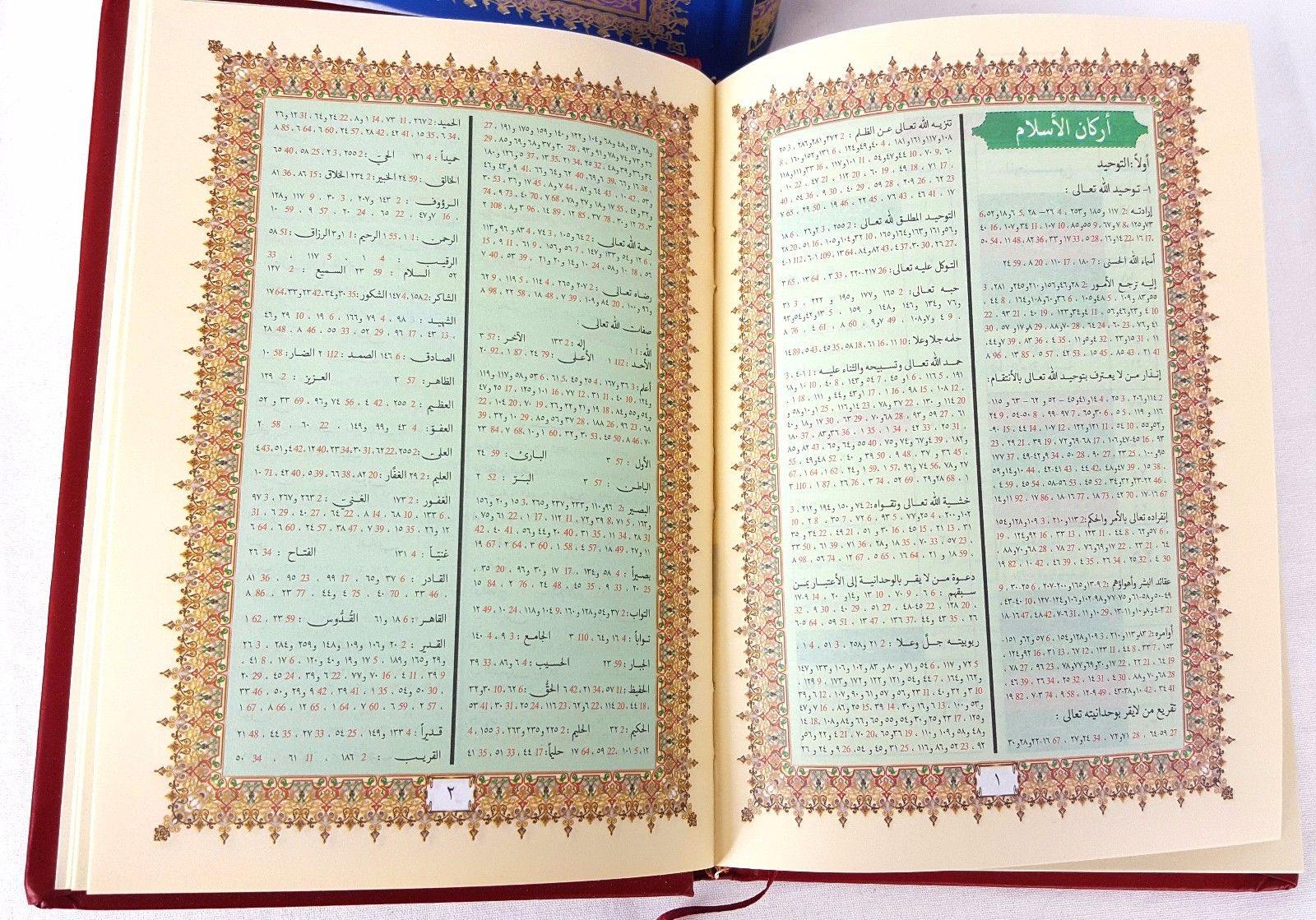 Tajweed Quran Arabic Islam Color Coded Whole Quraan Mushaf Hardcover 8"(20*14CM) - Arabian Shopping Zone