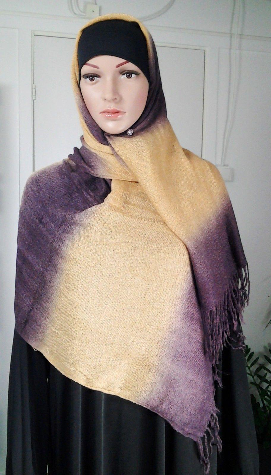 NEW Winter Women's Thick Warm Pashmina Cashmere Scarves Shawl Wrap Hijab - Arabian Shopping Zone