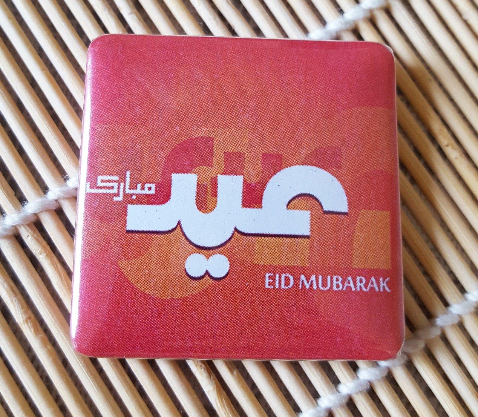 Muslim BADGE BUTTON PIN "Eid Mubarak" (Big Size 2.25inch/58mm) ISLAMIC GIFT - Arabian Shopping Zone