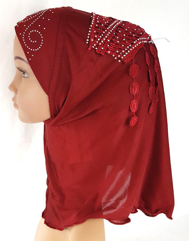 NEW Ice Silk Toddler Kids Children Hijab Islamic Scarf Shawls 2-8T - Arabian Shopping Zone