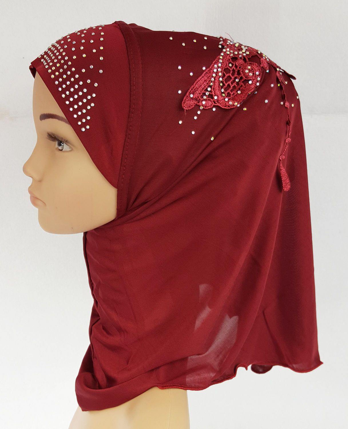 Ice Silk Toddler Kids Children Hijab Islamic Scarf Shawls -0913 - Arabian Shopping Zone