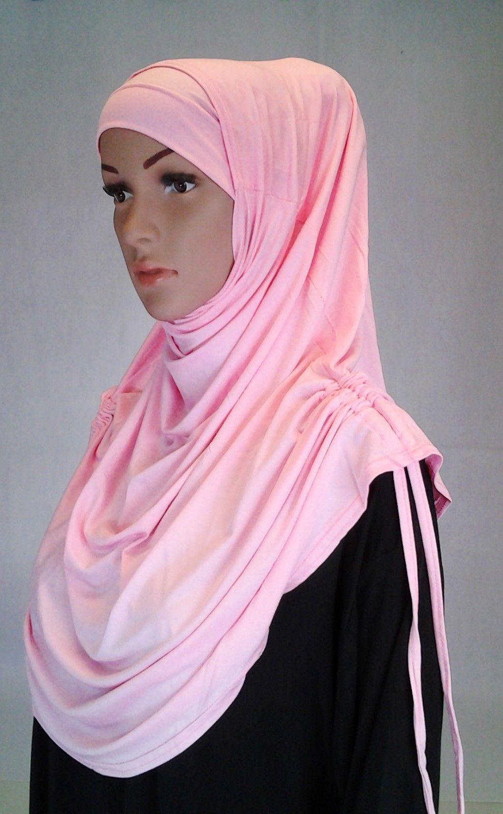 Modal Cotton 2 Piece Amira Hijab Islamic Scarf Shawls Muslim Head Wrap - Arabian Shopping Zone