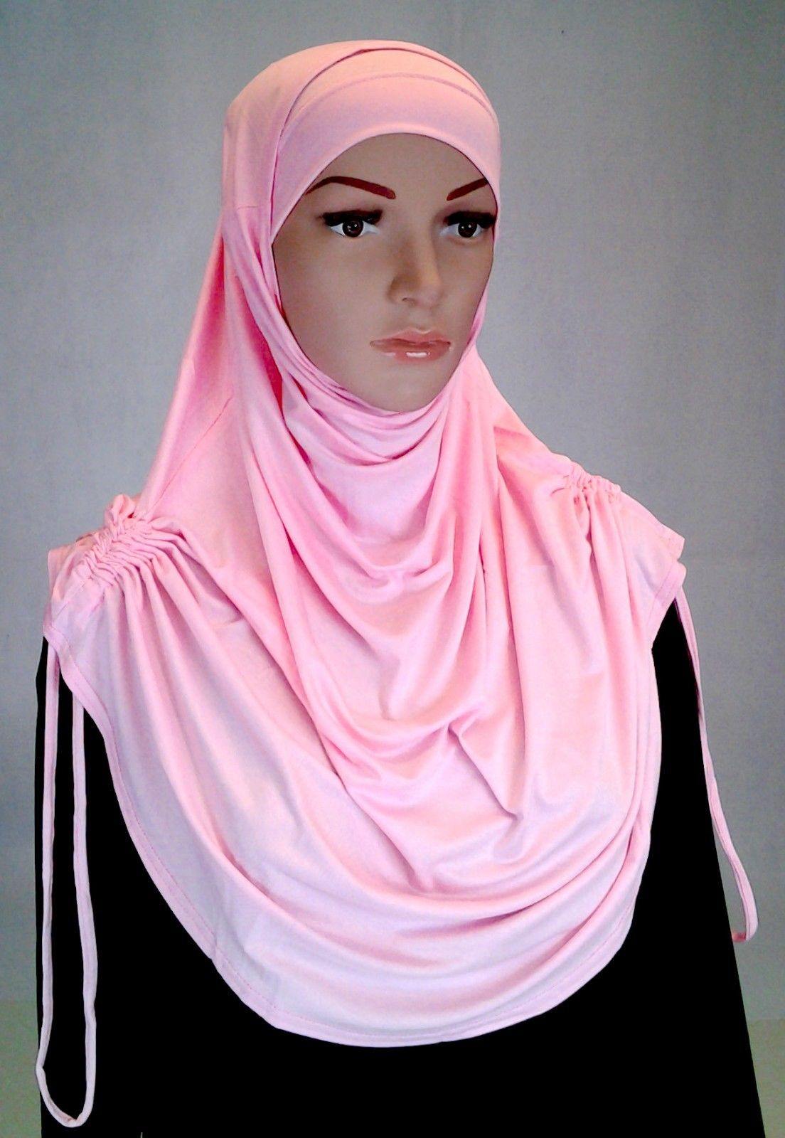 Modal Cotton 2 Piece Amira Hijab Islamic Scarf Shawls Muslim Head Wrap - Arabian Shopping Zone