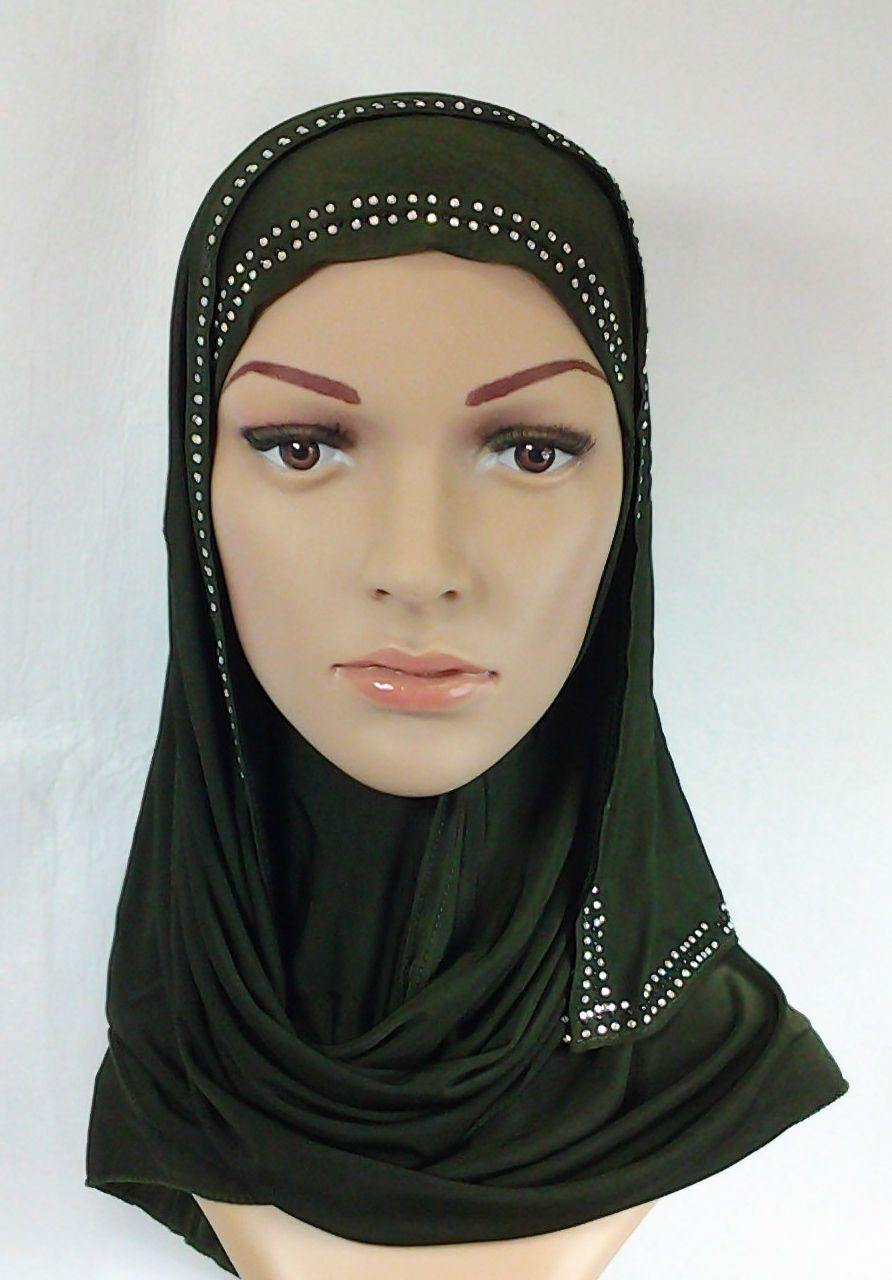 Slip On Instant Amira Style VISCOSE on-the-go Hijab Scarf ASZ0104 - Arabian Shopping Zone