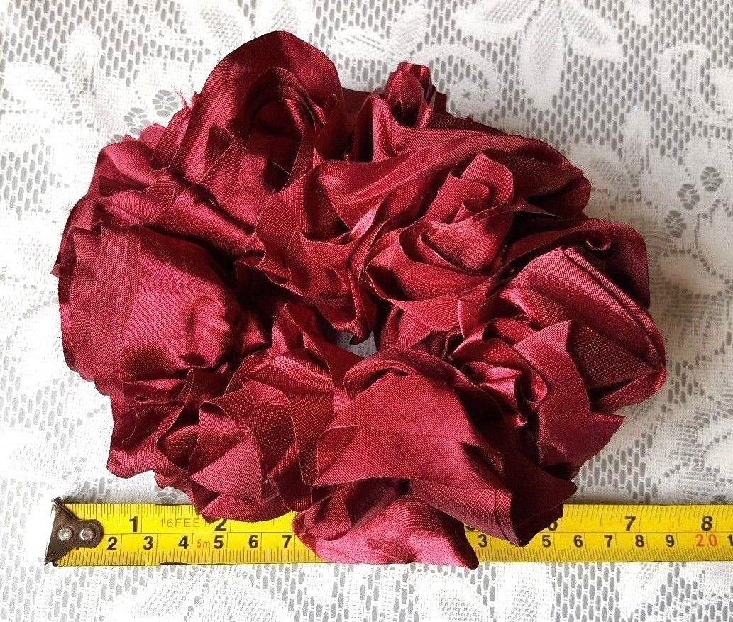 Hijab Khaleeji Volumizer Shining Scrunchie Large Maxi Flower Hair Tie Bun Scarf - Arabian Shopping Zone