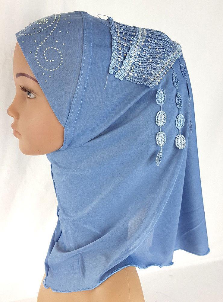 Ice Silk Toddler Kids Children Hijab Islamic Scarf Shawls -0863 - Arabian Shopping Zone