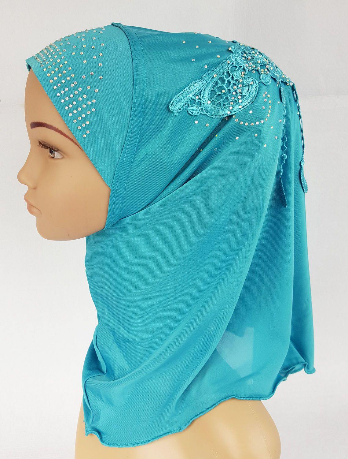 Ice Silk Toddler Kids Children Hijab Islamic Scarf Shawls -0913 - Arabian Shopping Zone