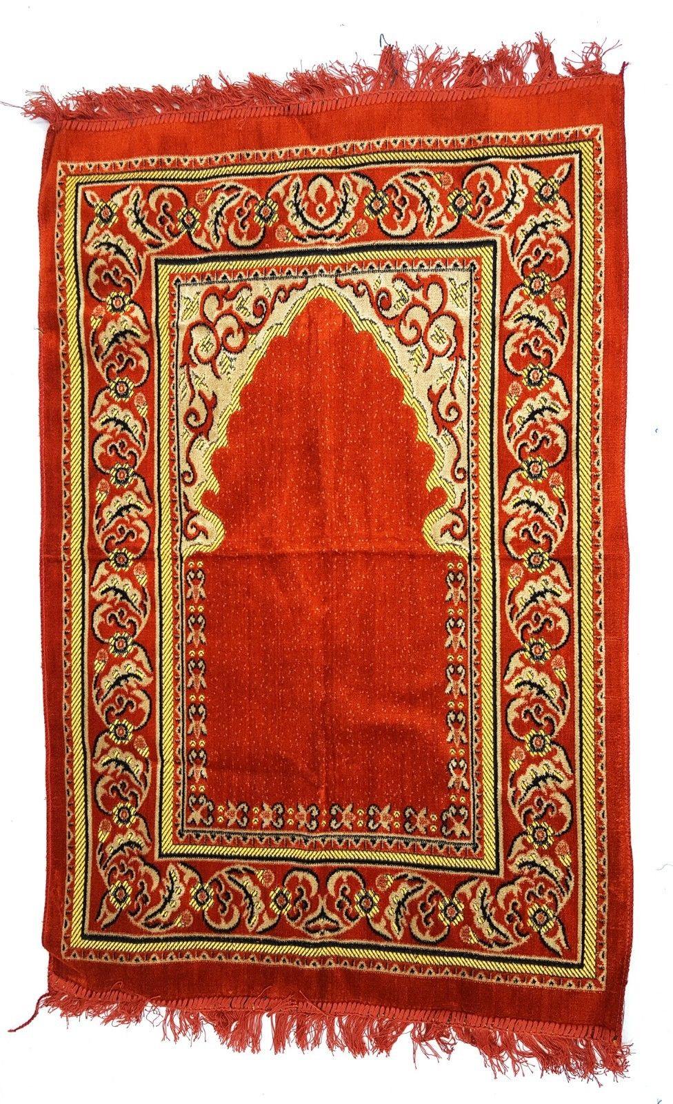 Turkish Soft Islamic Muslim Prayer Rug Namaz Carpet 110x70cm (43*27inch) - Arabian Shopping Zone