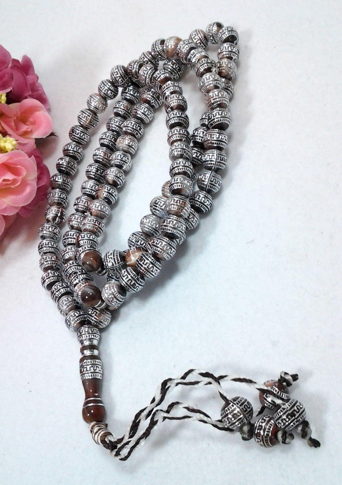 8mm Prayer Beads 99 Misbaha Tasbih Tasbeeh Islamic Salah Masbaha Thikr Allah - Islamic Shop