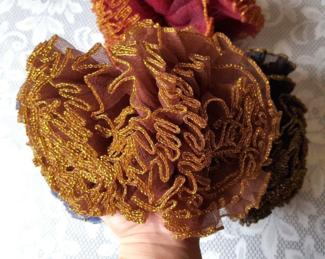 Hijab Khaleeji Volumizer Scrunchie Large Maxi Flower Hair Tie Bun Scarf - Arabian Shopping Zone