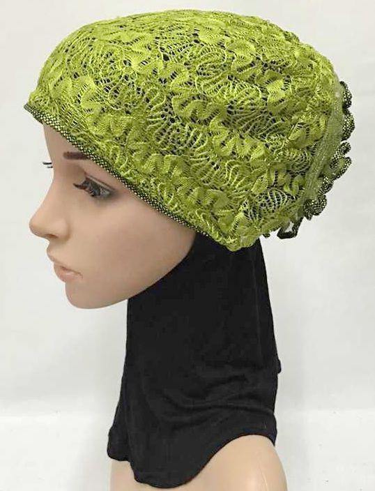 High Quality Double-Lace Flower UnderHijab Muslim Hijab Caps Islamic Underscarf - Arabian Shopping Zone