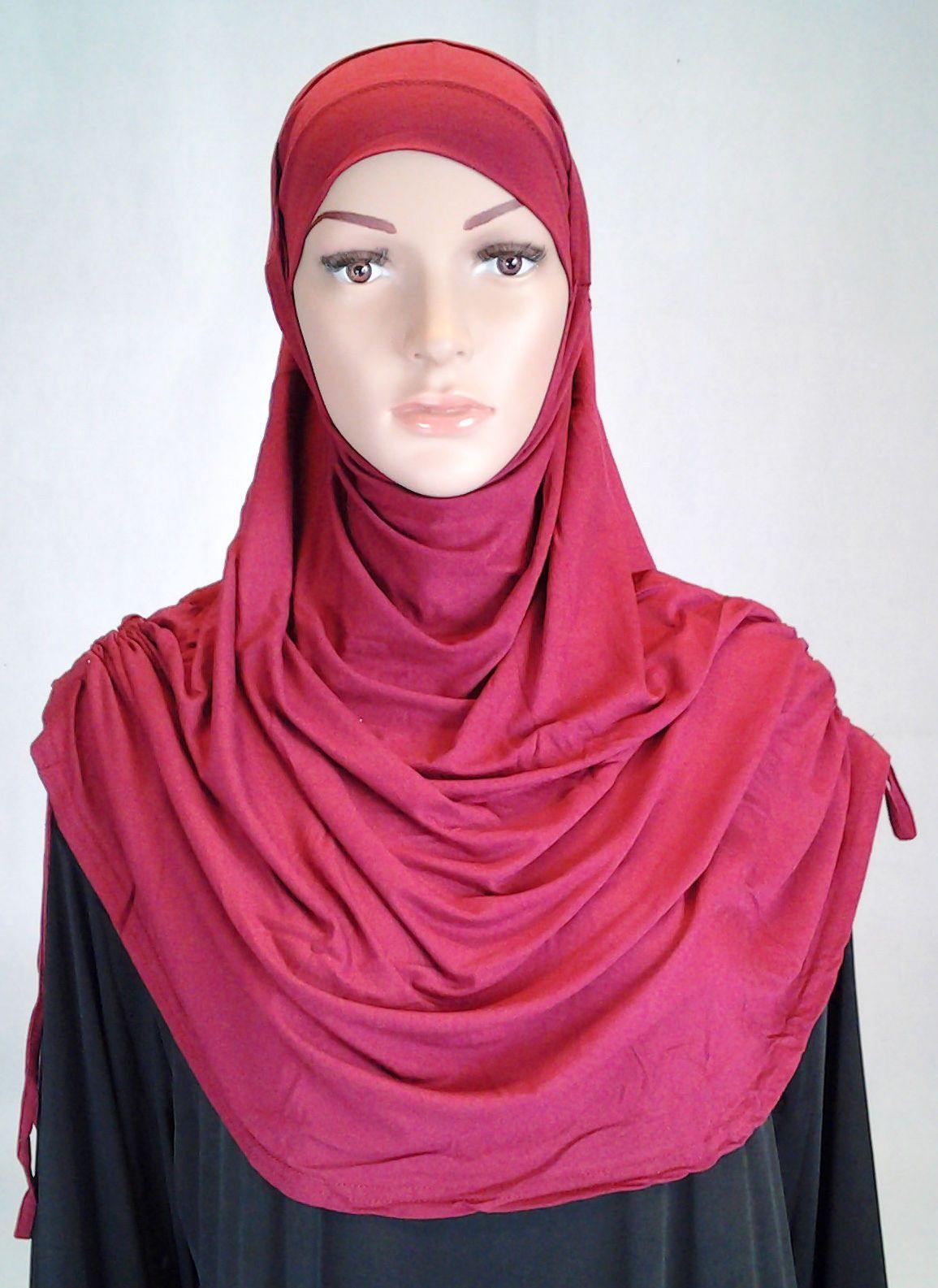 Modal Cotton 2 Piece Amira Hijab Islamic Scarf Shawls Muslim Head Wrap - Arabian Shopping Zone