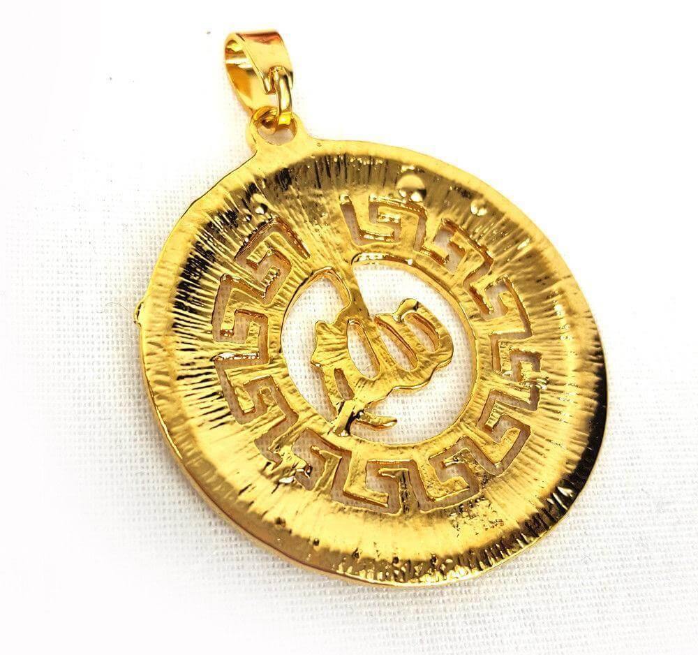 24k Gold Plated Muslim Pendant Copper Necklace - Islamic Shop