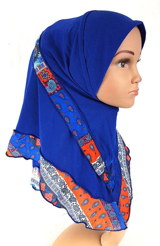 Crystal Hemp Kids Toddler Children Islamic Hijab Islamic Scarf Shawls -0102 - Arabian Shopping Zone