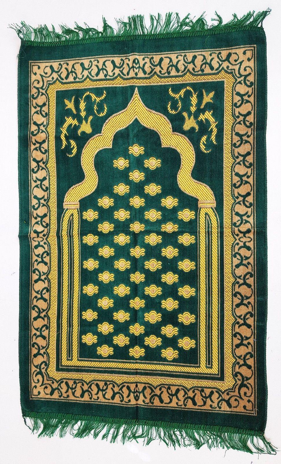 Turkish Soft Islamic Muslim Prayer Rug Namaz Carpet 110x70cm (43*27inch) - Arabian Shopping Zone