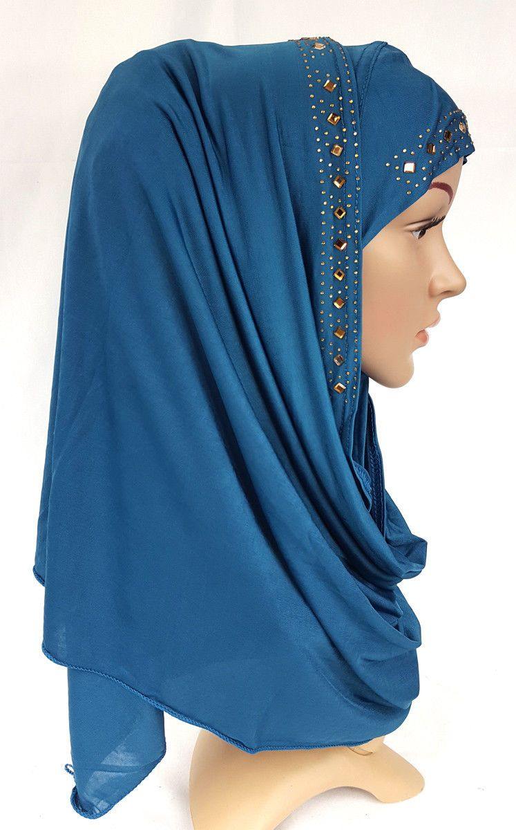 Slip On Instant Amira Style VISCOSE on-the-go Hijab Scarf ASZ0104 - Arabian Shopping Zone