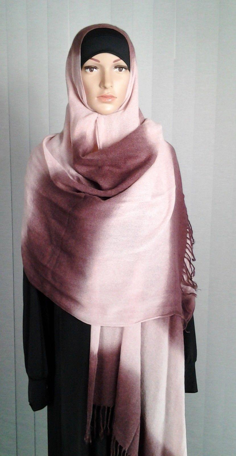 NEW Winter Women's Thick Warm Pashmina Cashmere Scarves Shawl Wrap Hijab - Arabian Shopping Zone