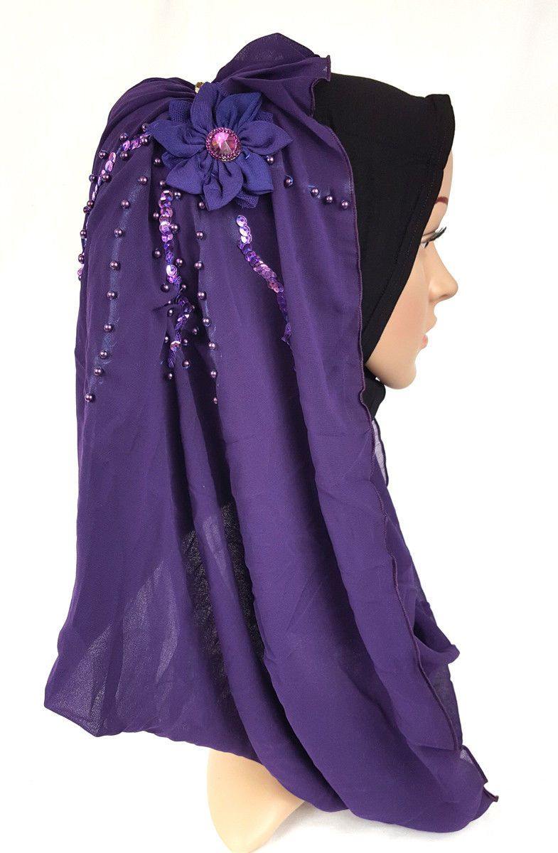 One-piece Amira Hijab Muslim/Islamic Head-wear Easy Wear High Quality - Arabian Shopping Zone