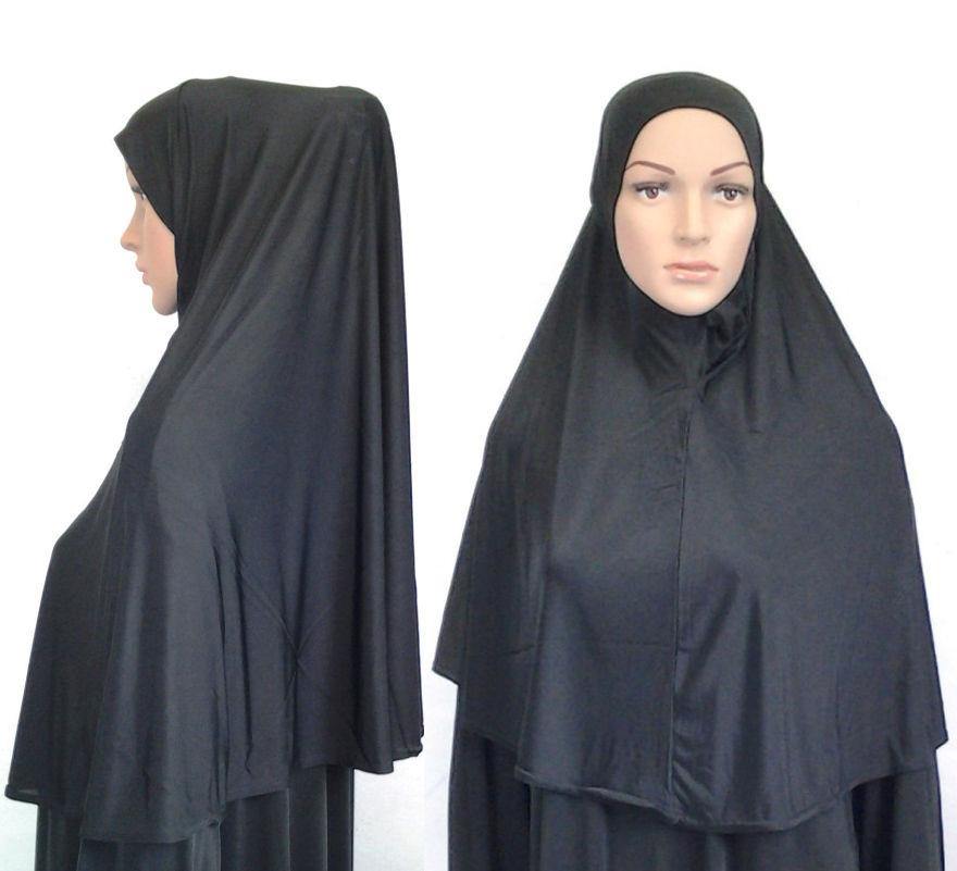 One-piece-Hijab Muslim Scarf/Islamic Headwear LightWeight ICESILK ASZ0215 - Arabian Shopping Zone