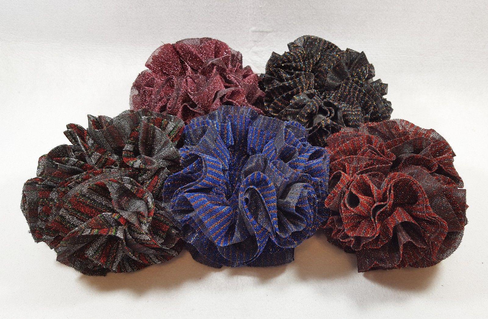 Khaleeji Volumizer Scrunchie Large Maxi Flower Hair Tie Bun Scarf - Arabian Shopping Zone