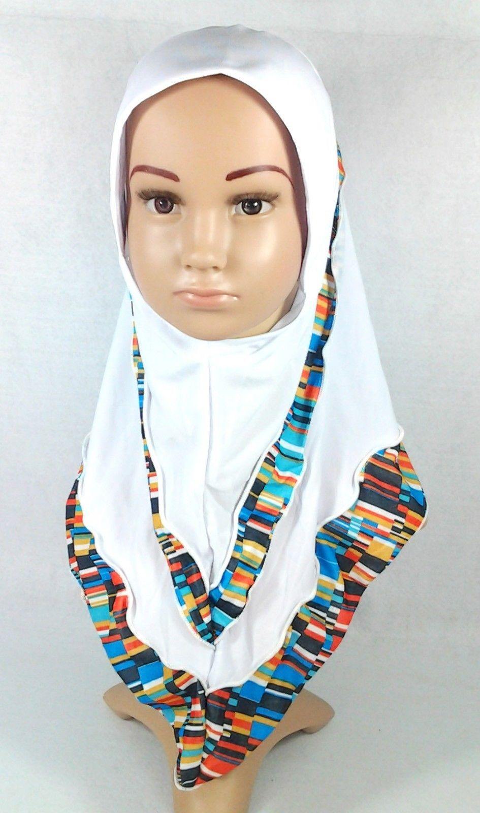 NEW Crystal Hemp Kids Toddler Children Islamic Hijab Islamic Scarf Shawls 3-8T - Arabian Shopping Zone