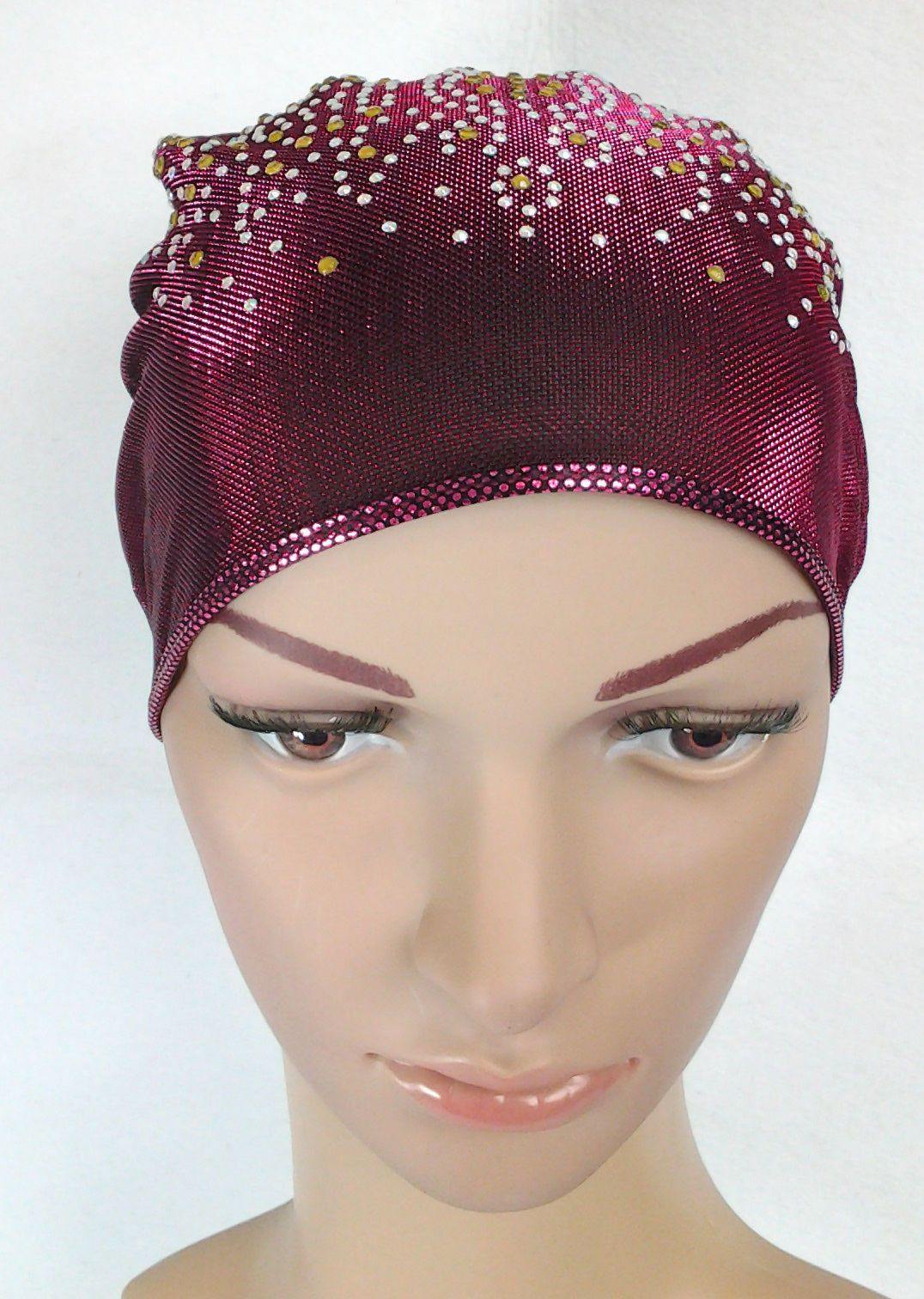 SHINING THREADS RHINESTONE Muslim Inner Caps Islamic Underscarf Hats Ninja Hijab - Arabian Shopping Zone