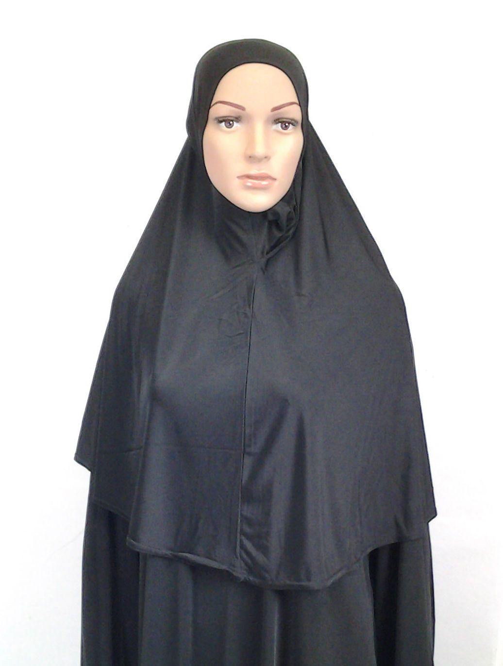 One-piece-Hijab Muslim Scarf/Islamic Headwear LightWeight ICESILK ASZ0215 - Arabian Shopping Zone