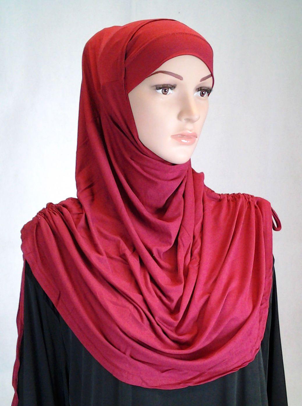 Modal Cotton 2 Piece Amira Hijab Islamic Scarf Shawls Muslim Head Wrap - Arabian Shopping Zone