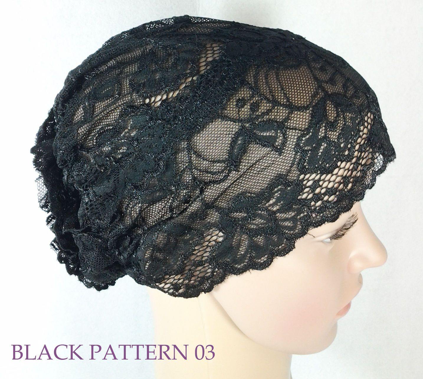 Full Lace Muslim Inner Hijab Caps Flower-Back Islamic Underscarf Hats - Arabian Shopping Zone