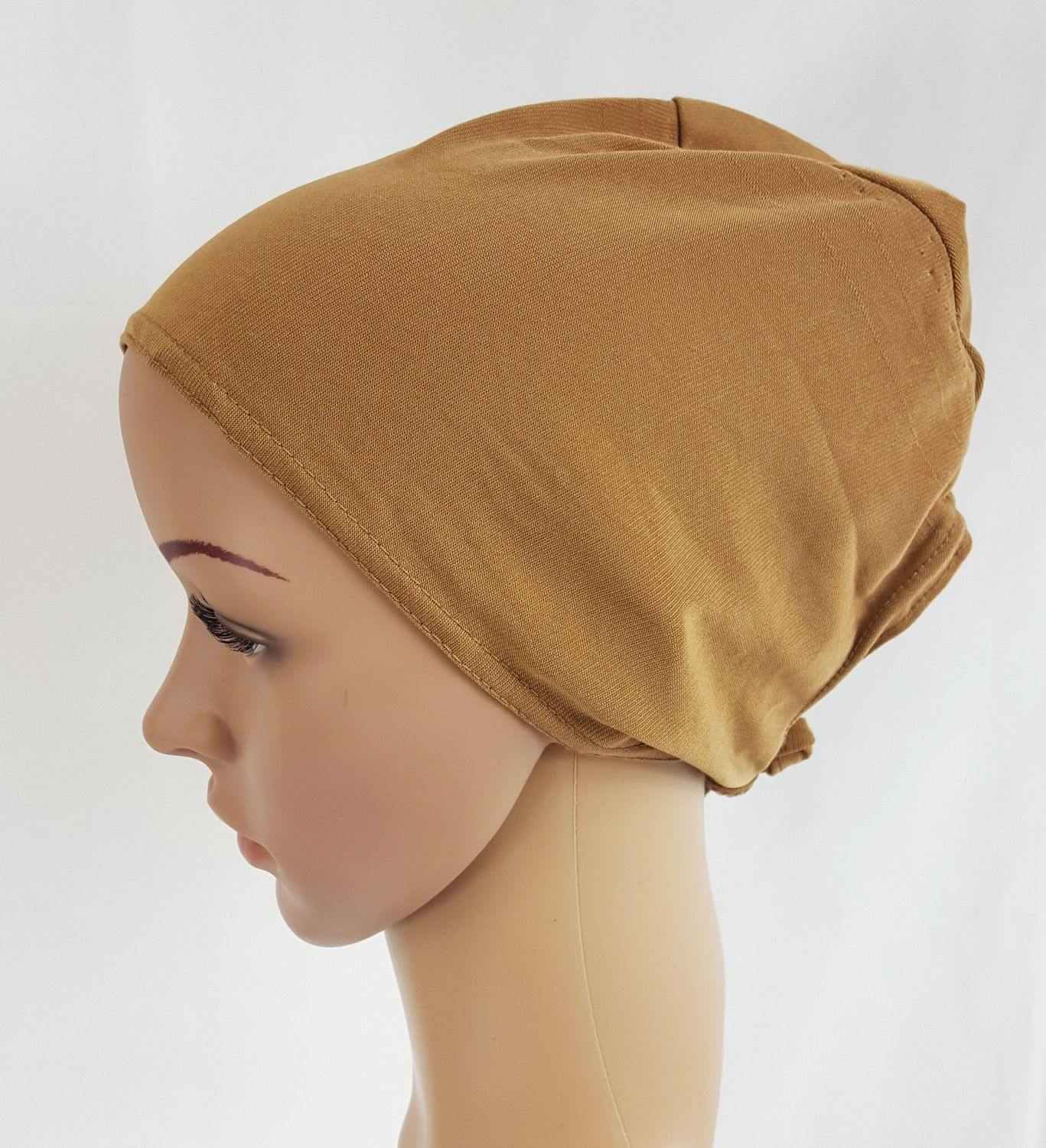 Solid Stretch TieBack UnderHijab Muslim Inner Hijab HairLoss Islamic Underscarf - Arabian Shopping Zone