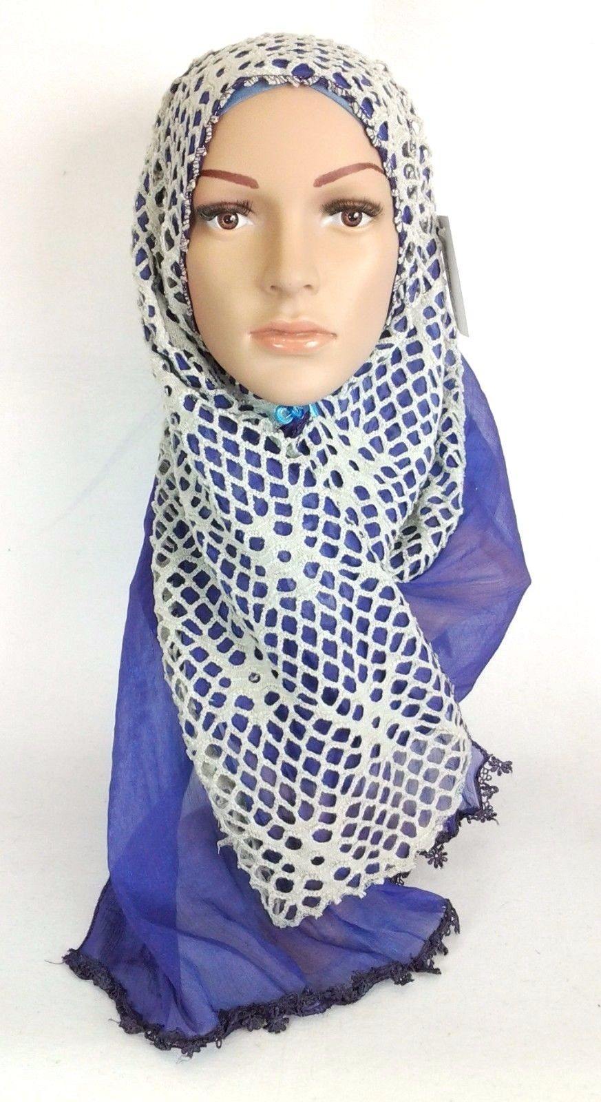 Women's Muslim Autumn Scarves Shawl Wrap Hijab knitting padded - Arabian Shopping Zone