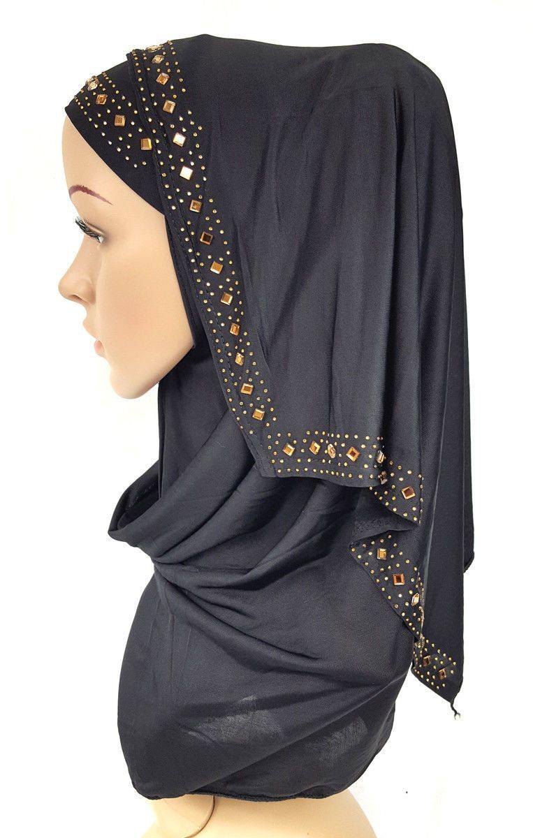 Slip On Instant Amira Style VISCOSE on-the-go Hijab Scarf ASZ0104 - Arabian Shopping Zone