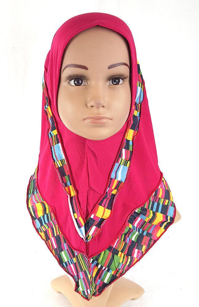 NEW Crystal Hemp Kids Toddler Children Islamic Hijab Islamic Scarf Shawls 3-8T - Arabian Shopping Zone