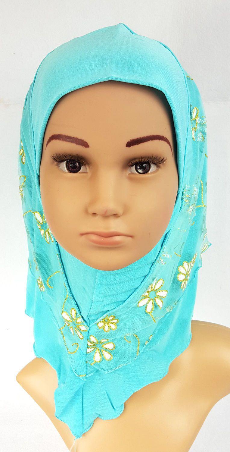 NEW Crystal Hemp Toddler Children Kids Hijab Islamic Scarf Shawls 2-8T - Arabian Shopping Zone