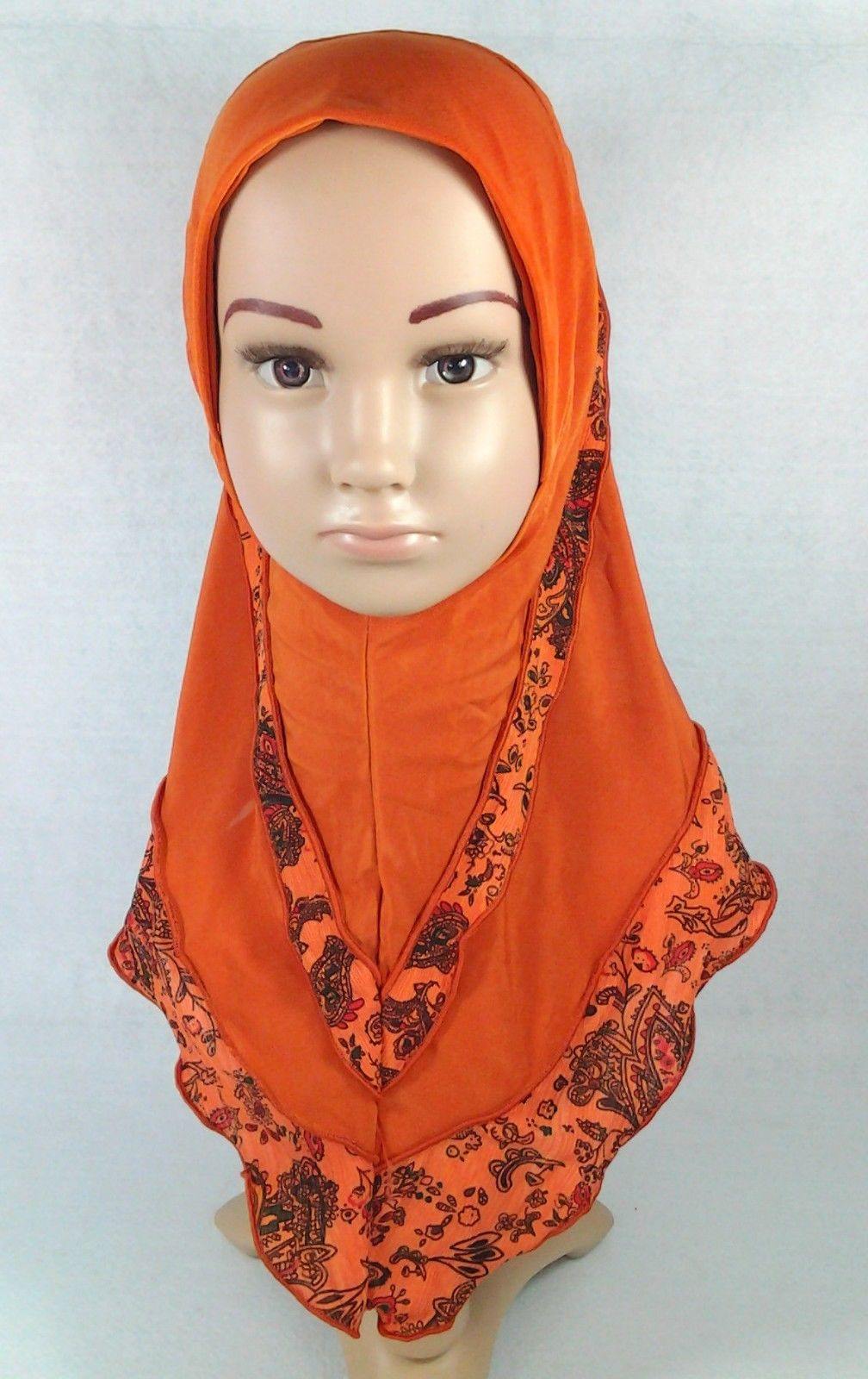 Crystal Hemp Kids Toddler Children Islamic Hijab Islamic Scarf Shawls -0102 - Arabian Shopping Zone