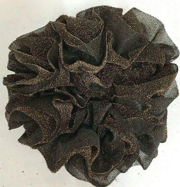 Hijab Khaleeji Volumizer Shining Scrunchie Large Maxi Flower Hair Tie Bun Scarf - Arabian Shopping Zone