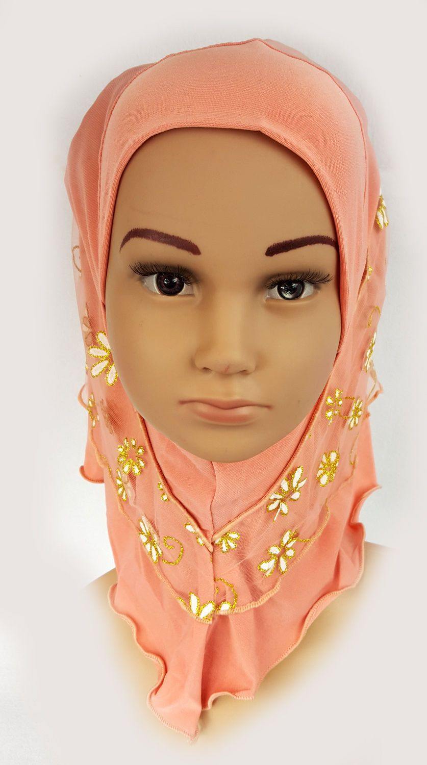 NEW Crystal Hemp Toddler Children Kids Hijab Islamic Scarf Shawls 2-8T - Arabian Shopping Zone