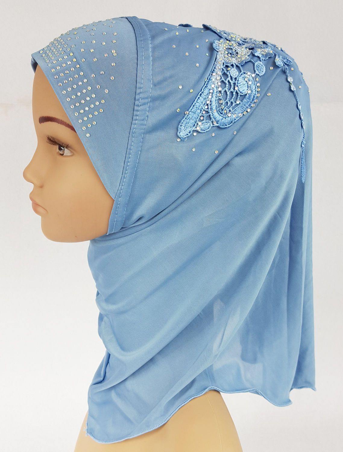 Ice Silk Toddler Kids Children Hijab Islamic Scarf Shawls -0913 - Arabian Shopping Zone