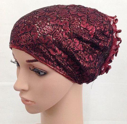 High Quality Double-Lace Flower UnderHijab Muslim Hijab Caps Islamic Underscarf - Arabian Shopping Zone