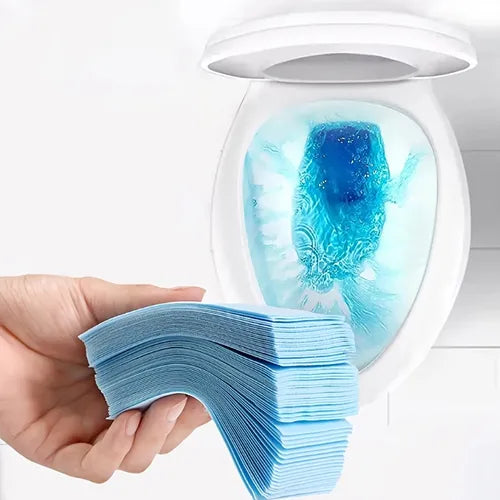 30pcs Toilet Cleaner Sheet, Disposable Cleaning Rag, Floor Cleaning Slice, Multi-Effect Floor Cleaning Tablets, Innovative Floor Cleaning Tablets