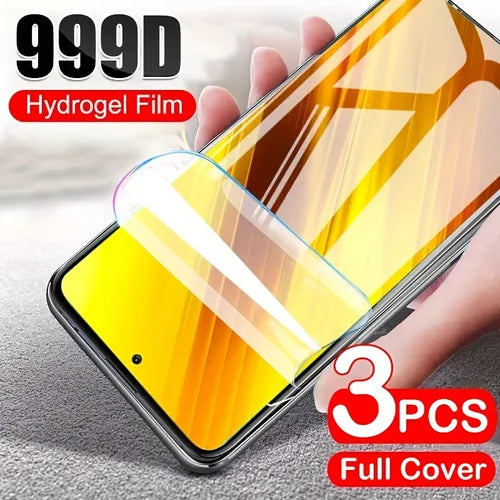 3pcs Hydrogel Film Screen Protector For Xiaomi POCO X3/X3 NFC/X3 Pro/X3 GT/M2 Pro/X4 GT/X4 NFC/M4 Pro 5G/Redmi Note 11S 5G/Note 11T Pro