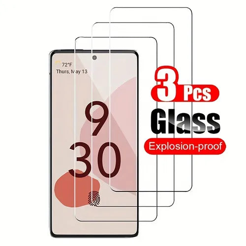 3pcs Screen Protector HD Tempered Glass Anti-Scratch For Google Pixel7/6/6A/5A/5/4/4A/4XL Gift For Birthday/Easter/Boy/Girlfriend