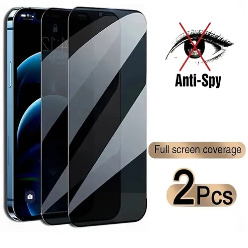 2PCS Full Cover Anti-Spy Screen Protector For,iPhone14/14Plus/14Pro/14ProMax ,iPhone13/13Mini/13Pro/13ProMax ,iPhone12/12Mini/12Pro/12ProMax, ,iPhone11/11Pro/11Pro Max ,iPhoneXR Gift For Birthday/Easter/President's Day/Boy/Girlfriends