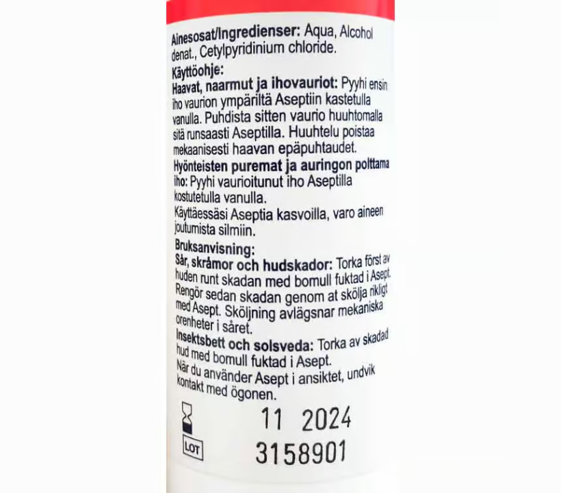 Asept Multifunctional Antiseptic Spray 100 ml