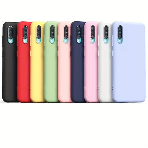 TPU Soft Silicone Protective Case, Shockproof Flexible Rubber Protective Case For Samsung A50  - [ 9 Colors]