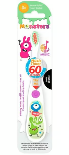 Les Babygators Musical toothbrush 3+Years 1 pc
