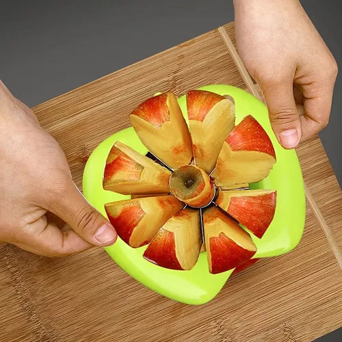 1pc, Apple Slicer, Reusable Apple Corer, Kitchen Apple Divider, Creative Fruit Cutter, Stainless Steel Fruit Slicer, Fruit Cutter, Kitchen Gadgets, Kitchen Supplies, Kitchen Tools