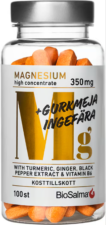 BioSalma Magnesium 350mg + Turmeric & Ginger 100 pcs